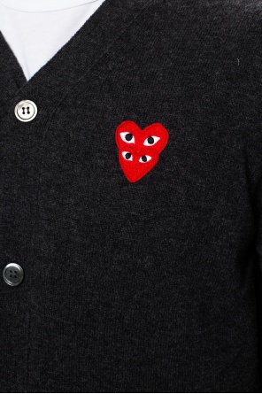 Comme des Garçons Play Cardigan with logo