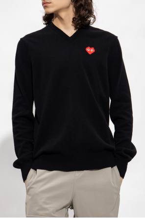 Comme des Garçons Play Wool sweater Couture with logo