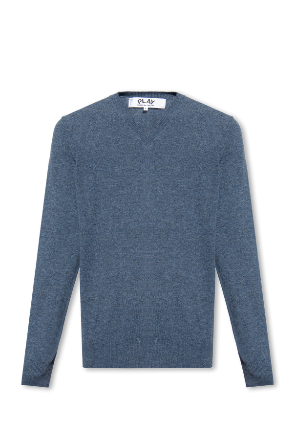 Comme des Garçons Play Wełniany sweter z logo