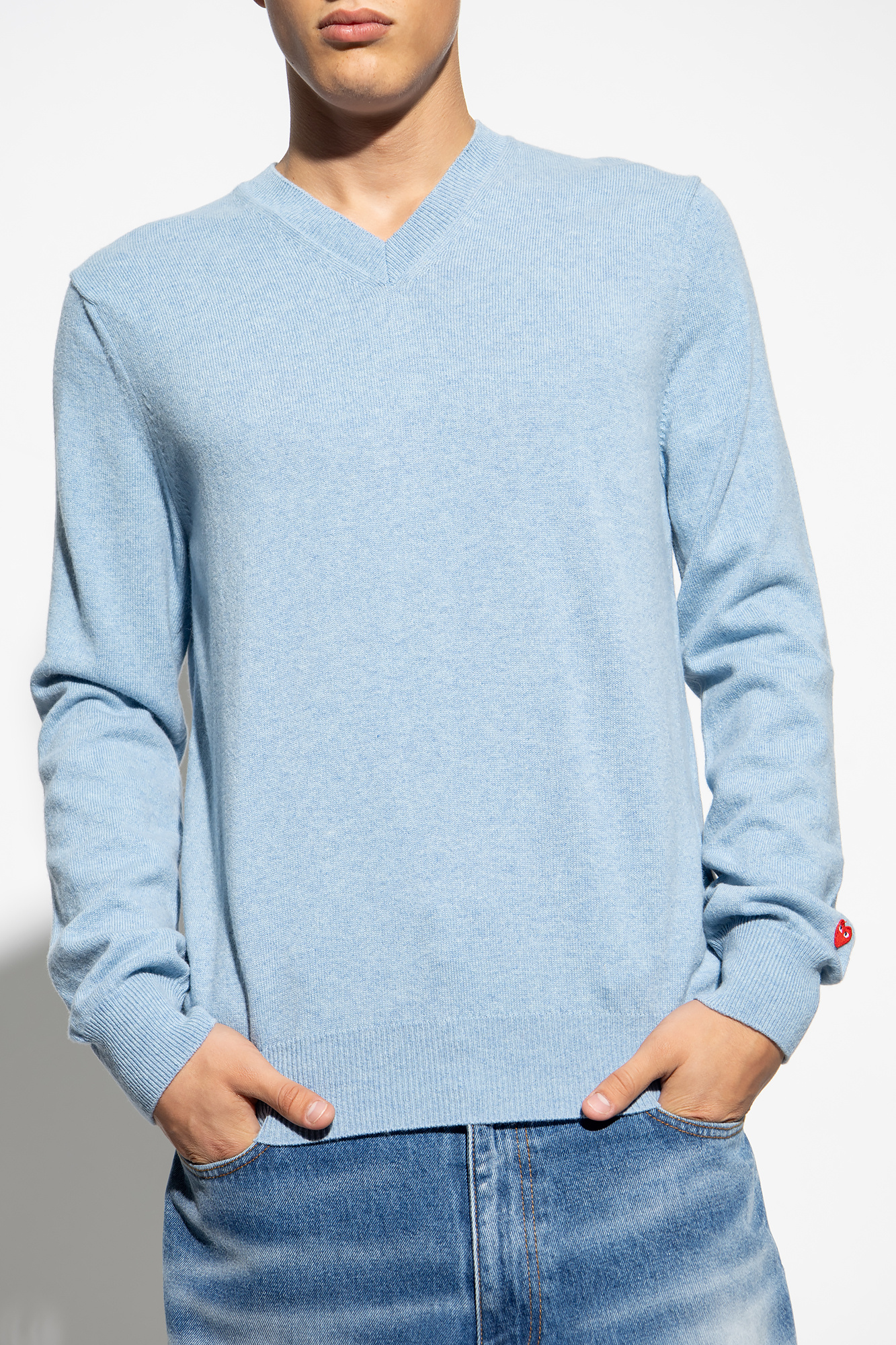 Comme des Garçons Play Wool cashmere sweater with logo