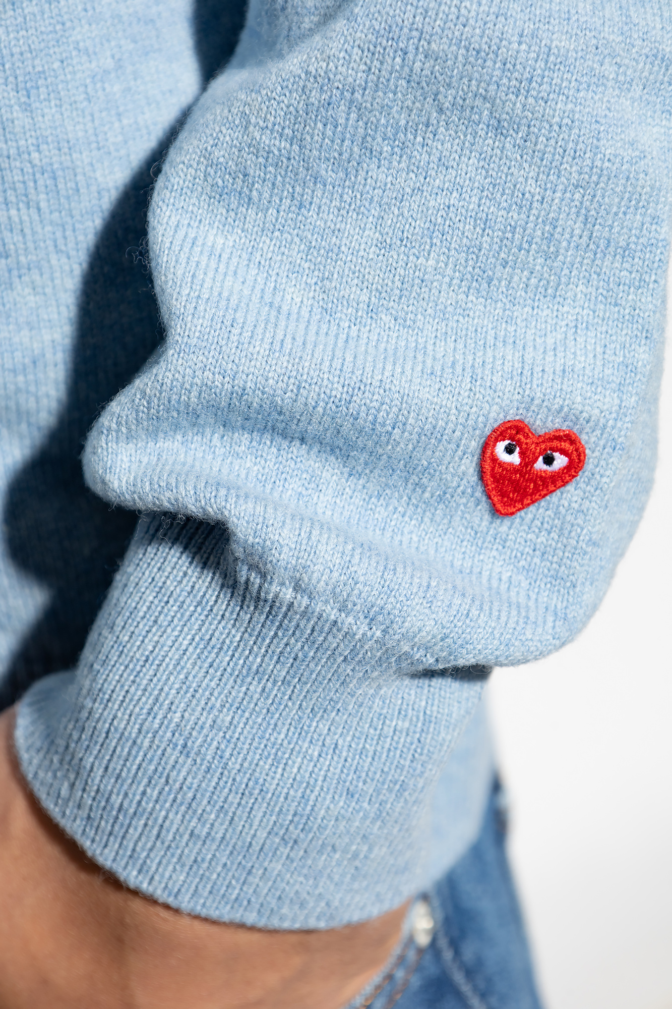 Comme des Garçons Play Wool cashmere sweater with logo