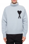 Ami Alexandre Mattiussi GREY Merino wool turtleneck sweater