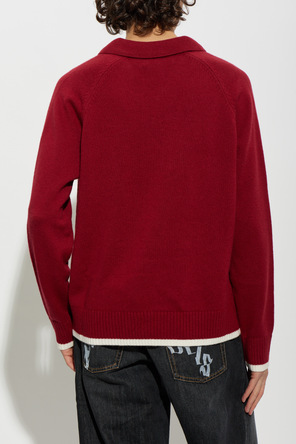 Palm Angels Wool sweater with embroidered logo