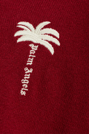 Palm Angels Wool sweater with embroidered logo