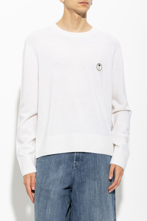 Palm Angels Vlnený sveter s našitým logom