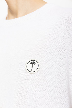 Palm Angels Vlnený sveter s našitým logom