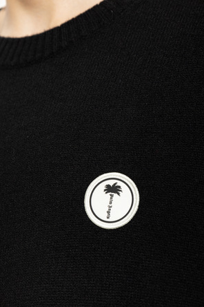 Palm Angels Vlněný svetr s našitým logem