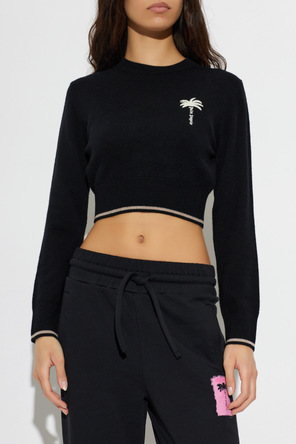 Palm Angels Vlněný svetr s vyšitým logem
