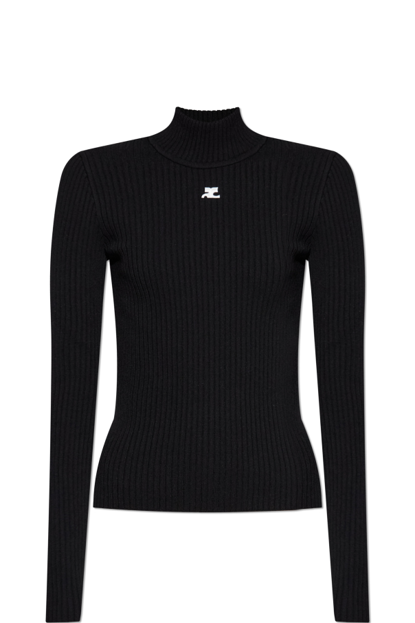 Turtleneck with logo od Courrèges