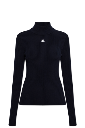 Ribbed turtleneck top od Courrèges