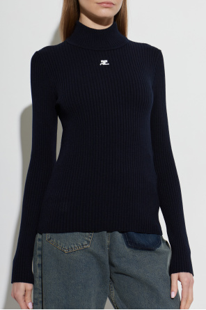 Courrèges Ribbed turtleneck top