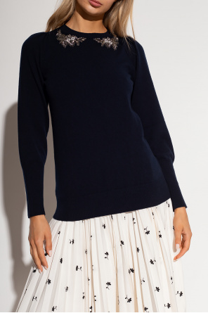 Erdem ‘Colleen’ wool neck sweater