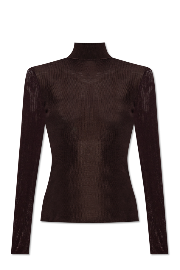 Slightly transparent turtleneck od Self-Portrait