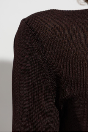 Self-Portrait Leicht transparenter Rollkragenpullover