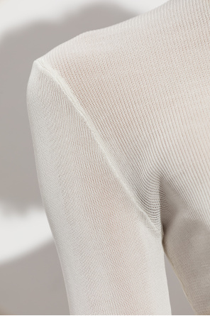 Self-Portrait Leicht transparenter Rollkragenpullover