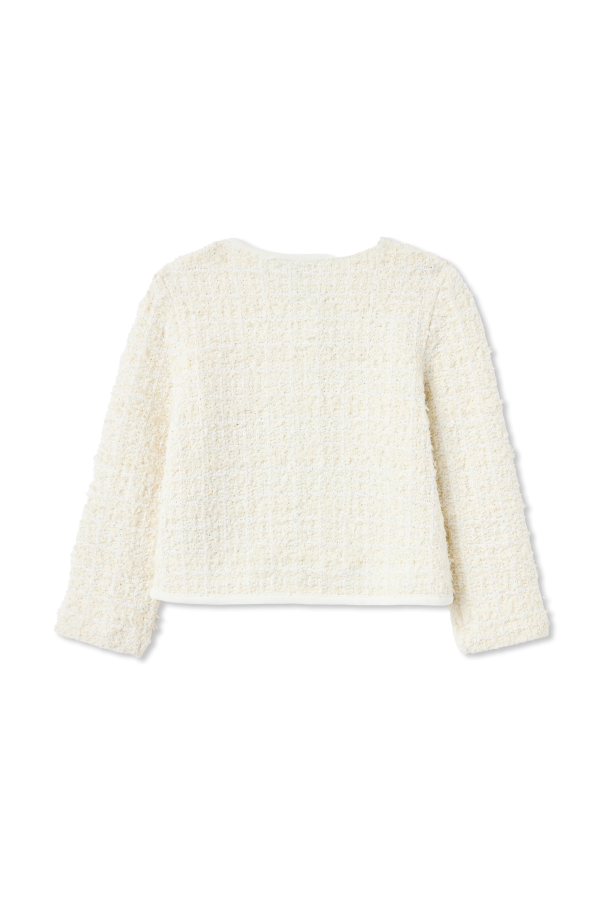 Self-Portrait Kids Cardigan with decorative trim