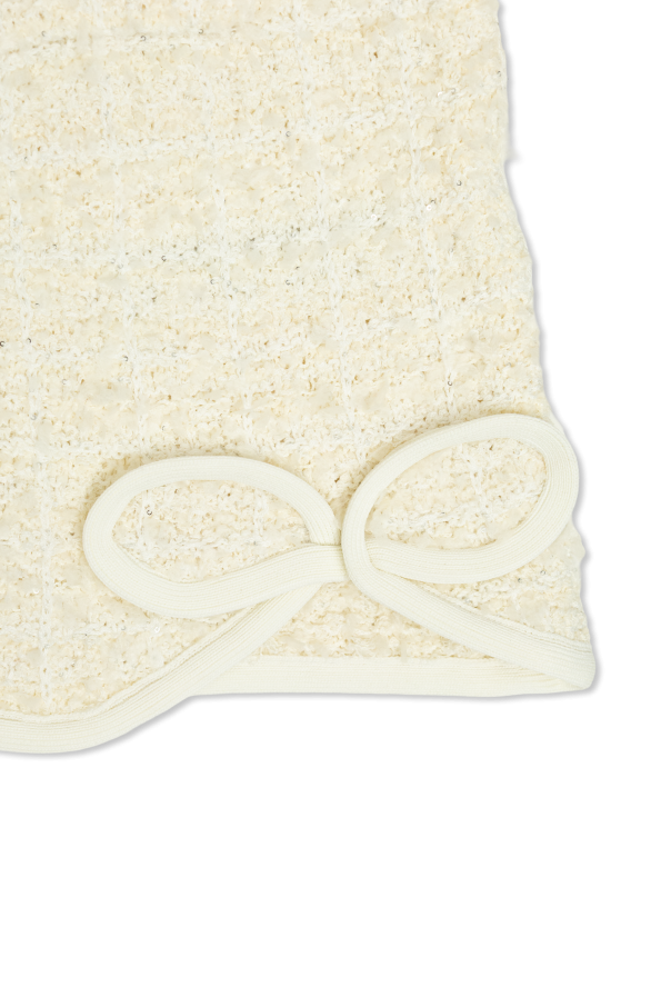 Self-Portrait Kids Cardigan with decorative trim