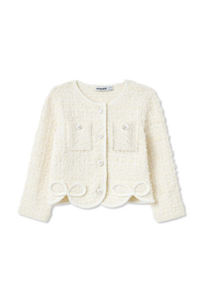 Cardigan with decorative trim
