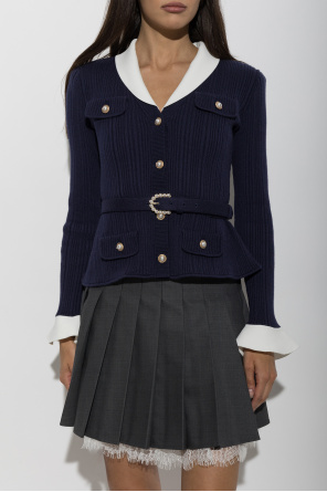Self-Portrait Cardigan with belt