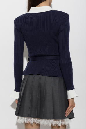Self-Portrait Cardigan with belt