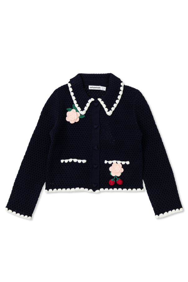 Cardigan with floral motif od Self-Portrait Kids
