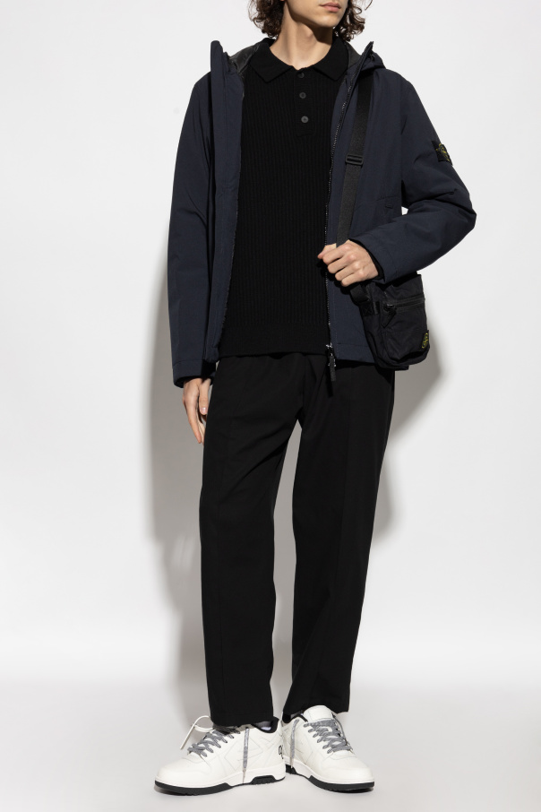 Maison Kitsuné Ribbed sweater with logo