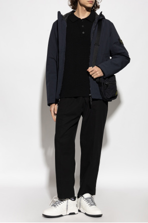 Ribbed sweater with logo od Maison Kitsuné