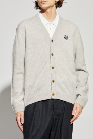 Maison Kitsuné Cardigan with logo patch