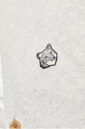 Maison Kitsuné Cardigan with logo patch