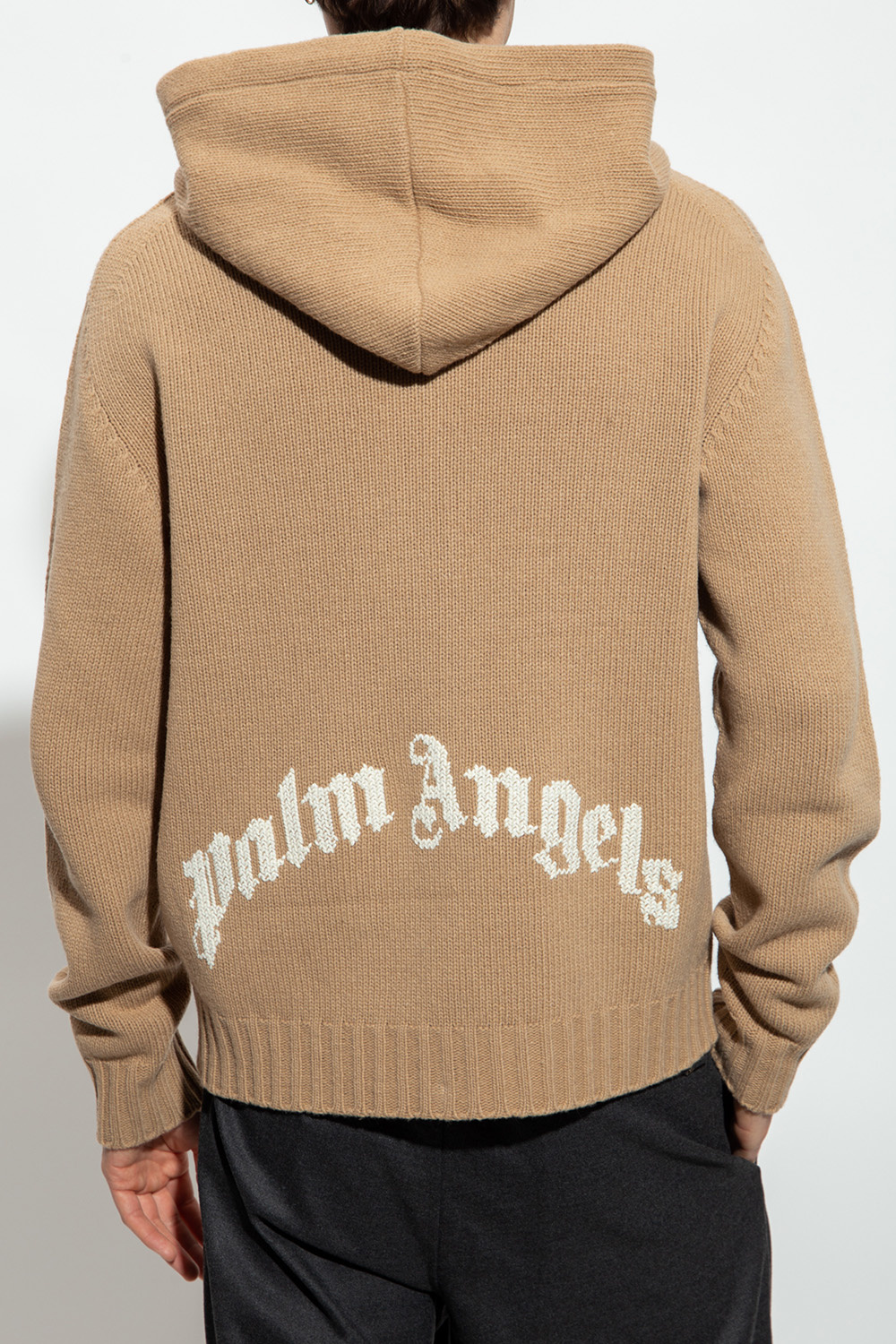 Palm Angels Maison logo patch hoodie Schwarz