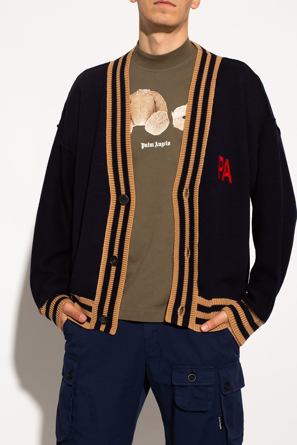 Palm Angels Cardigan with logo