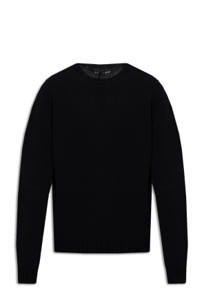 Wool sweater with logo