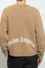 Palm Angels chrome hearts multi color cross cemetery hoodie black