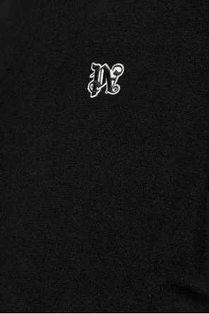 Palm Angels Sweter z wyszytym logo