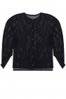 Issey Miyake Pleats Please BLACK Semi-sheer cardigan