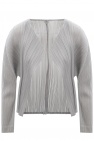 Issey Miyake Pleats Please GREY Pleated cardigan