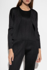 Issey Miyake Pleats Please BLACK Pleated cardigan