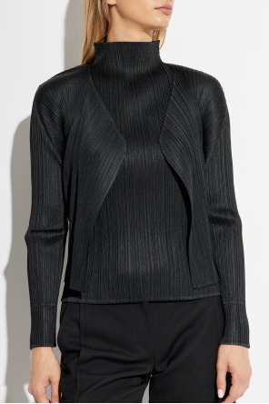 Pleats Please Issey Miyake Pleated Cardigan