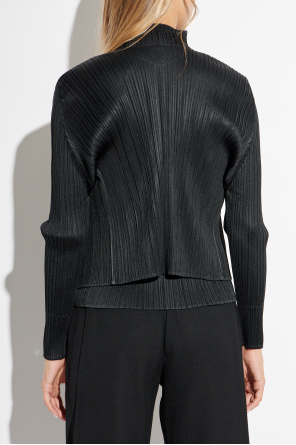 Pleats Please Issey Miyake Pleated Cardigan