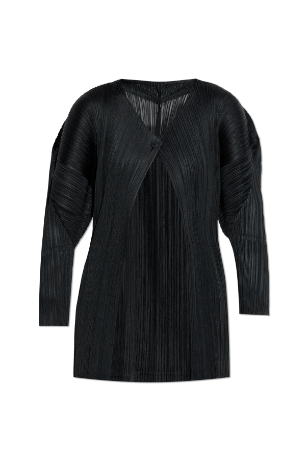 Pleats Please Issey Miyake Pleated Cardigan