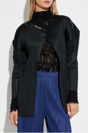 Pleats Please Issey Miyake Pleated Cardigan