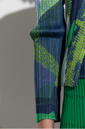 Pleats Please Issey Miyake Pleated Cardigan