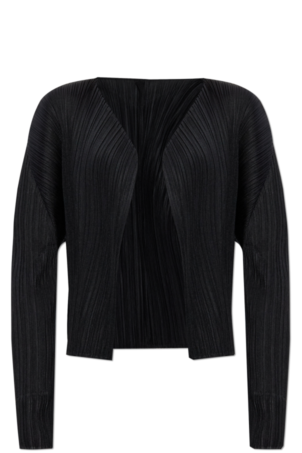 Pleats Please Issey Miyake Pleated cardigan