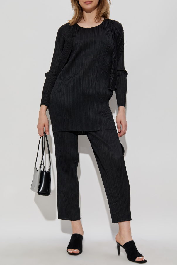 Pleats Please Issey Miyake Pleated cardigan