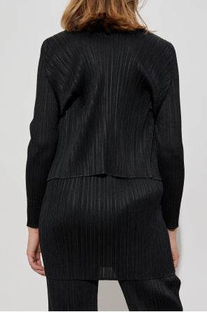 Pleats Please Issey Miyake Pleated cardigan
