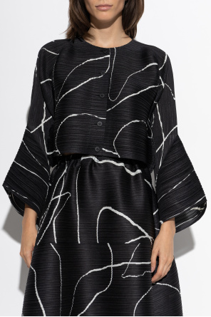 Pleats Please Issey Miyake Pleated cardigan