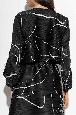 Pleats Please Issey Miyake Pleated cardigan