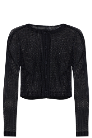 Pleated cardigan