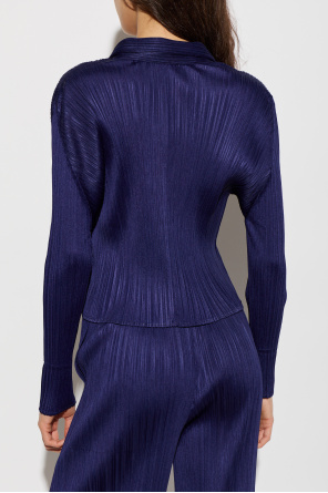 Pleats Please Issey Miyake Pleated cardigan