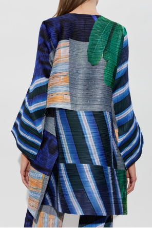 Pleats Please Issey Miyake Pleated cardigan